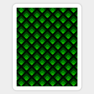 Abstract green stripes Sticker